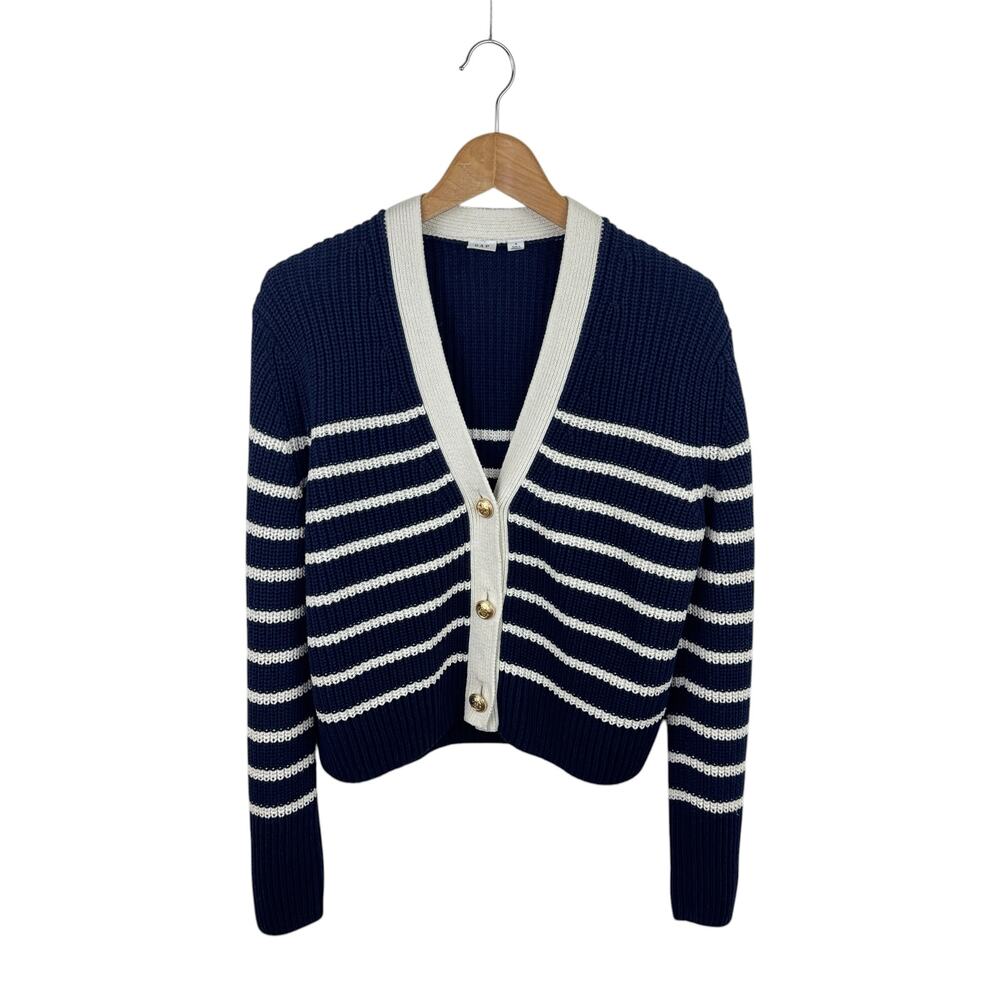 Gap Relaxed Stripe V-Neck Cardigan